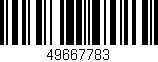 Código de barras (EAN, GTIN, SKU, ISBN): '49667783'