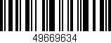Código de barras (EAN, GTIN, SKU, ISBN): '49669634'