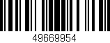 Código de barras (EAN, GTIN, SKU, ISBN): '49669954'