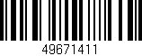 Código de barras (EAN, GTIN, SKU, ISBN): '49671411'