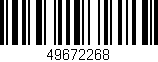 Código de barras (EAN, GTIN, SKU, ISBN): '49672268'