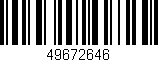 Código de barras (EAN, GTIN, SKU, ISBN): '49672646'
