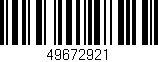 Código de barras (EAN, GTIN, SKU, ISBN): '49672921'