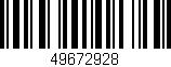 Código de barras (EAN, GTIN, SKU, ISBN): '49672928'