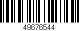 Código de barras (EAN, GTIN, SKU, ISBN): '49676544'