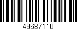 Código de barras (EAN, GTIN, SKU, ISBN): '49687110'