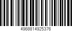 Código de barras (EAN, GTIN, SKU, ISBN): '4968814925376'
