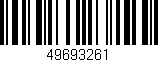 Código de barras (EAN, GTIN, SKU, ISBN): '49693261'