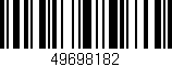 Código de barras (EAN, GTIN, SKU, ISBN): '49698182'