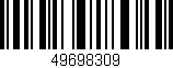 Código de barras (EAN, GTIN, SKU, ISBN): '49698309'