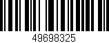 Código de barras (EAN, GTIN, SKU, ISBN): '49698325'