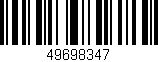 Código de barras (EAN, GTIN, SKU, ISBN): '49698347'