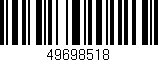 Código de barras (EAN, GTIN, SKU, ISBN): '49698518'