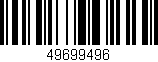 Código de barras (EAN, GTIN, SKU, ISBN): '49699496'
