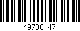 Código de barras (EAN, GTIN, SKU, ISBN): '49700147'