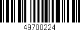 Código de barras (EAN, GTIN, SKU, ISBN): '49700224'