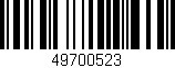 Código de barras (EAN, GTIN, SKU, ISBN): '49700523'
