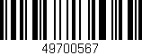 Código de barras (EAN, GTIN, SKU, ISBN): '49700567'