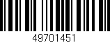 Código de barras (EAN, GTIN, SKU, ISBN): '49701451'