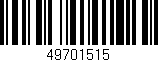Código de barras (EAN, GTIN, SKU, ISBN): '49701515'