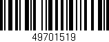 Código de barras (EAN, GTIN, SKU, ISBN): '49701519'
