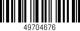 Código de barras (EAN, GTIN, SKU, ISBN): '49704676'