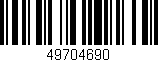 Código de barras (EAN, GTIN, SKU, ISBN): '49704690'