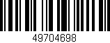 Código de barras (EAN, GTIN, SKU, ISBN): '49704698'