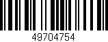 Código de barras (EAN, GTIN, SKU, ISBN): '49704754'