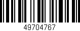 Código de barras (EAN, GTIN, SKU, ISBN): '49704767'