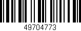 Código de barras (EAN, GTIN, SKU, ISBN): '49704773'