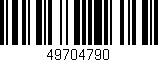 Código de barras (EAN, GTIN, SKU, ISBN): '49704790'