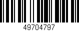 Código de barras (EAN, GTIN, SKU, ISBN): '49704797'