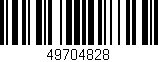 Código de barras (EAN, GTIN, SKU, ISBN): '49704828'