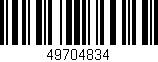 Código de barras (EAN, GTIN, SKU, ISBN): '49704834'
