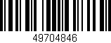 Código de barras (EAN, GTIN, SKU, ISBN): '49704846'