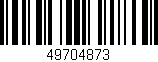 Código de barras (EAN, GTIN, SKU, ISBN): '49704873'