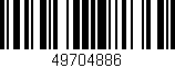 Código de barras (EAN, GTIN, SKU, ISBN): '49704886'