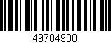 Código de barras (EAN, GTIN, SKU, ISBN): '49704900'