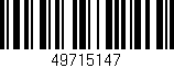 Código de barras (EAN, GTIN, SKU, ISBN): '49715147'