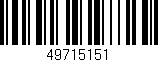 Código de barras (EAN, GTIN, SKU, ISBN): '49715151'