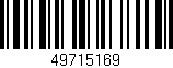 Código de barras (EAN, GTIN, SKU, ISBN): '49715169'