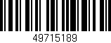 Código de barras (EAN, GTIN, SKU, ISBN): '49715189'