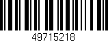 Código de barras (EAN, GTIN, SKU, ISBN): '49715218'