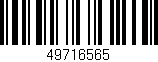 Código de barras (EAN, GTIN, SKU, ISBN): '49716565'