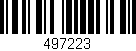 Código de barras (EAN, GTIN, SKU, ISBN): '497223'
