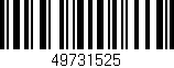 Código de barras (EAN, GTIN, SKU, ISBN): '49731525'