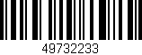 Código de barras (EAN, GTIN, SKU, ISBN): '49732233'