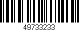 Código de barras (EAN, GTIN, SKU, ISBN): '49733233'