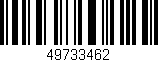 Código de barras (EAN, GTIN, SKU, ISBN): '49733462'